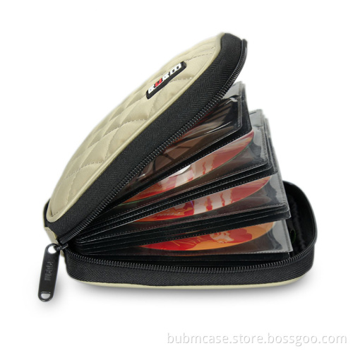BUBM PVC Smooth Cover 32 Disc Case CD DVD Wallet Storage Organizer Travel Bag